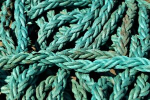 A picture of ropes for marine application.