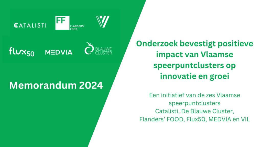 Onderzoek bevestigt positieve impact van Vlaamse speerpuntclusters op innovatie en groei